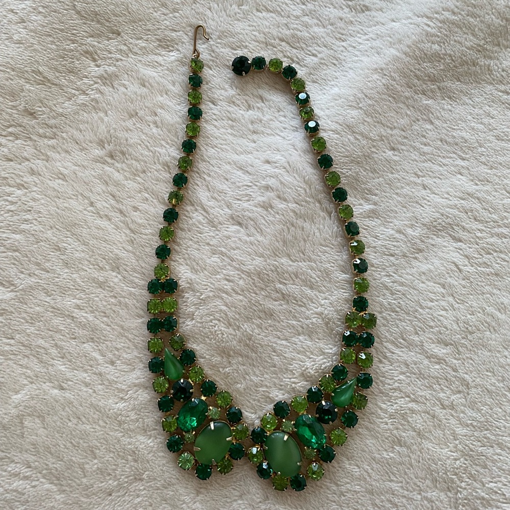 Beautiful antique vintage rhinestone collar necklace - Picture 3 of 4